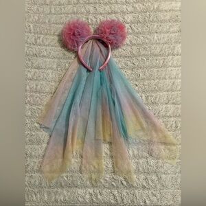 Pink and Pastel Rainbow Minnie Mouse Ears from Disneyland